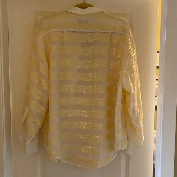 ASOS Yellow Striped Blouse - Picture 8 of 8